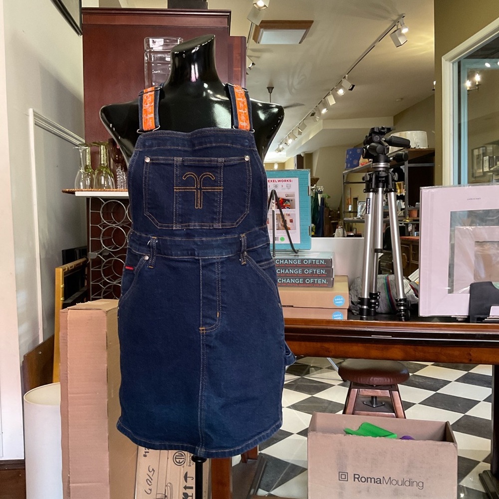 Vintage FUBU Denim Overall Dress